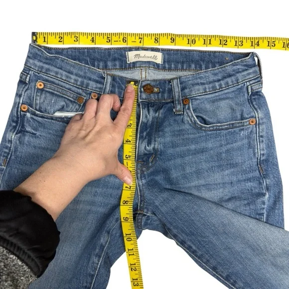 Madewell The Slim Boyjean in Walton Wash Size 25 - Picture 14 of 16